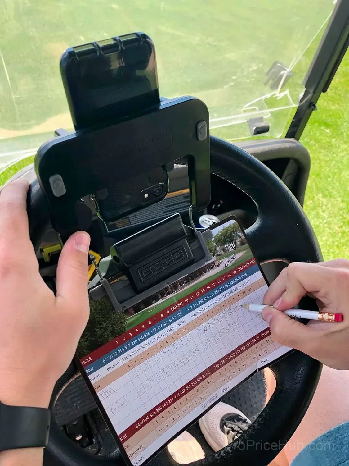 Golf Cart Steering Wheel Phone Holder - View 6