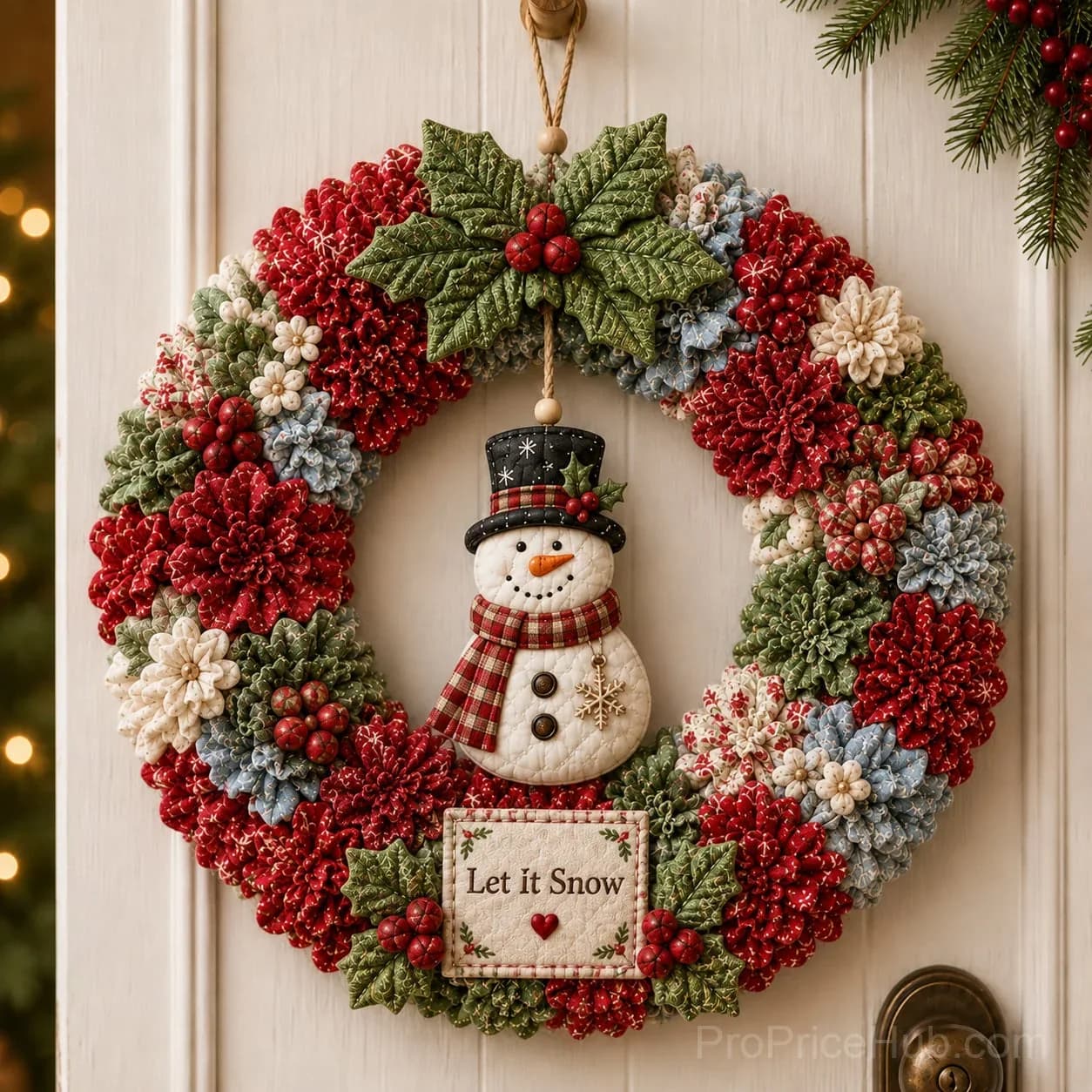 3D Fabric Poke Wreath DIY Kit for Home Decor - View 6