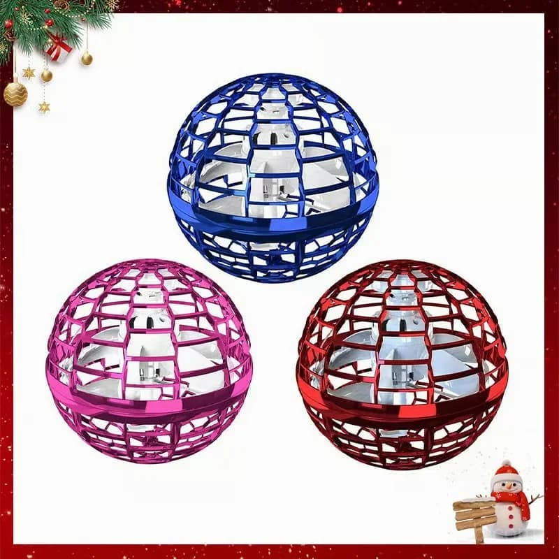 Blue Flying Rotating Hover Ball Novelty Toy - View 6