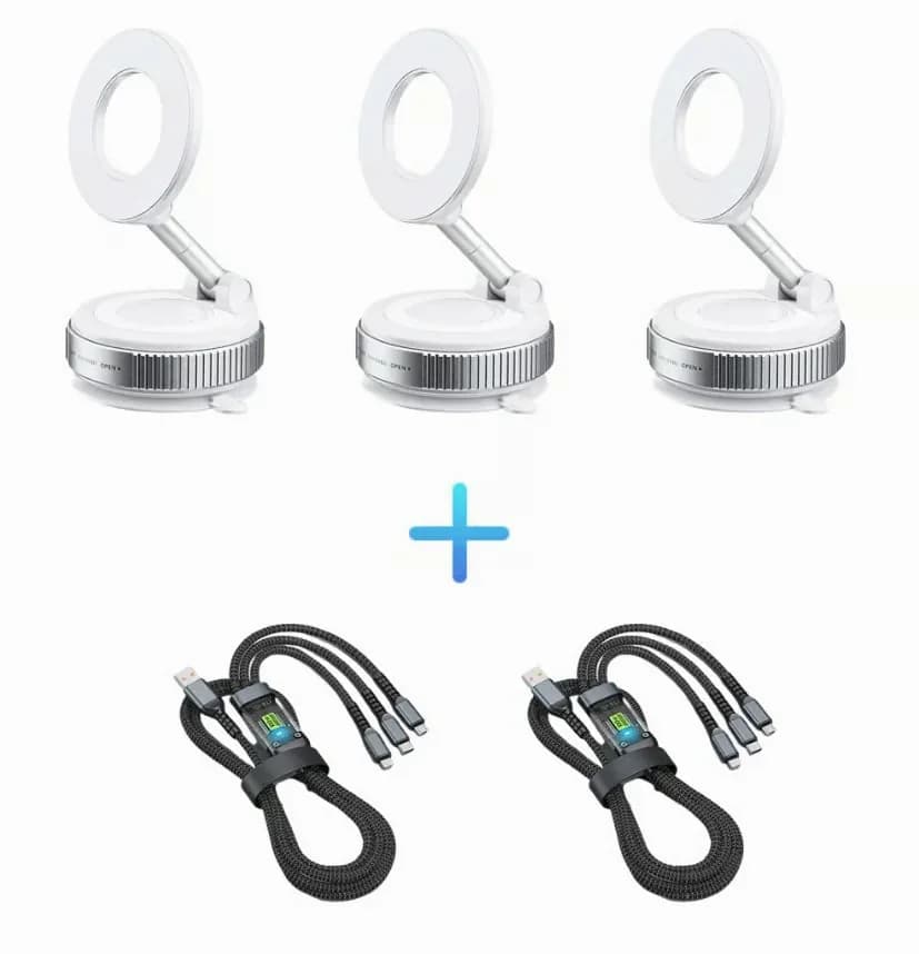 360° Adjustable Vacuum Magnetic Car Phone Holder, 1-Pack - View 18