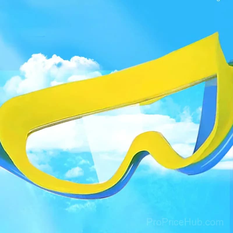 Kids Anti-Fog Swimming Goggles with Nose Clip & Ear Plugs, Light Blue - View 4