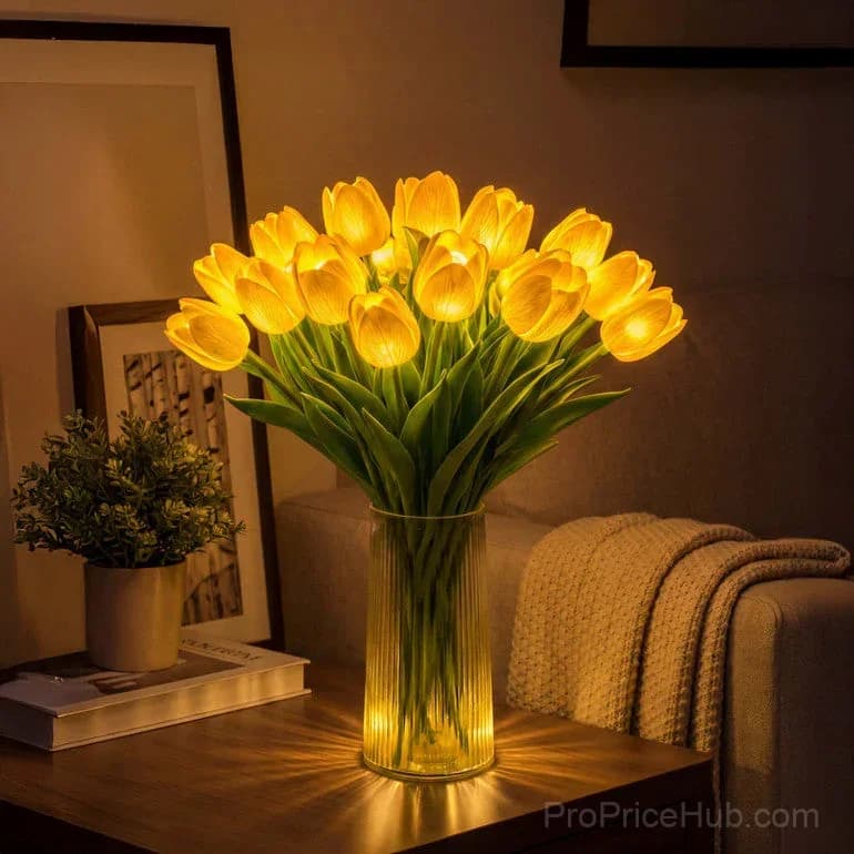 Radiant Romantic Tulip Light - Artificial Flower - View 7