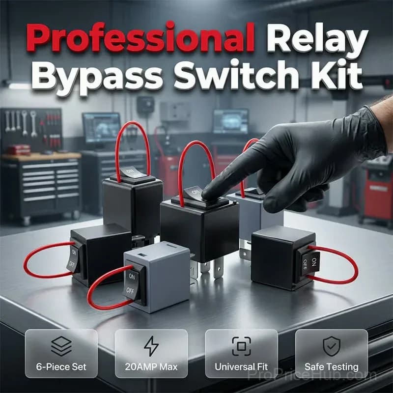 Automotive Relay Tester and Bypass Jumper Set, Black - View 2