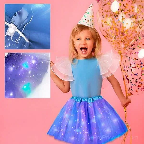 Princess Glow LED Skirt – Soft Safe Stretchy - View 2
