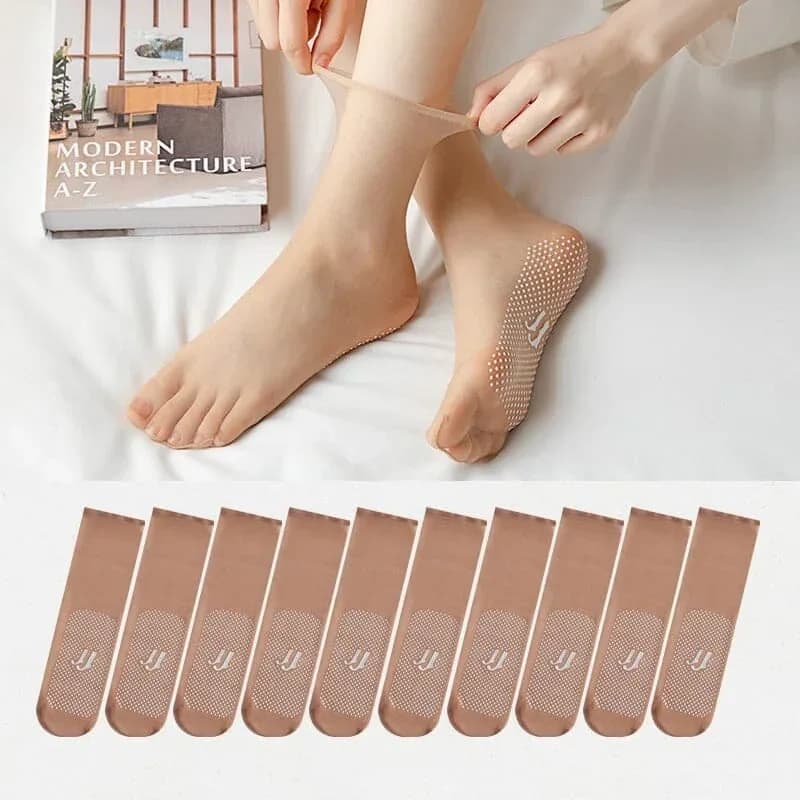 Invisible Slip-Resistant Crystal Silk Socks - View 22