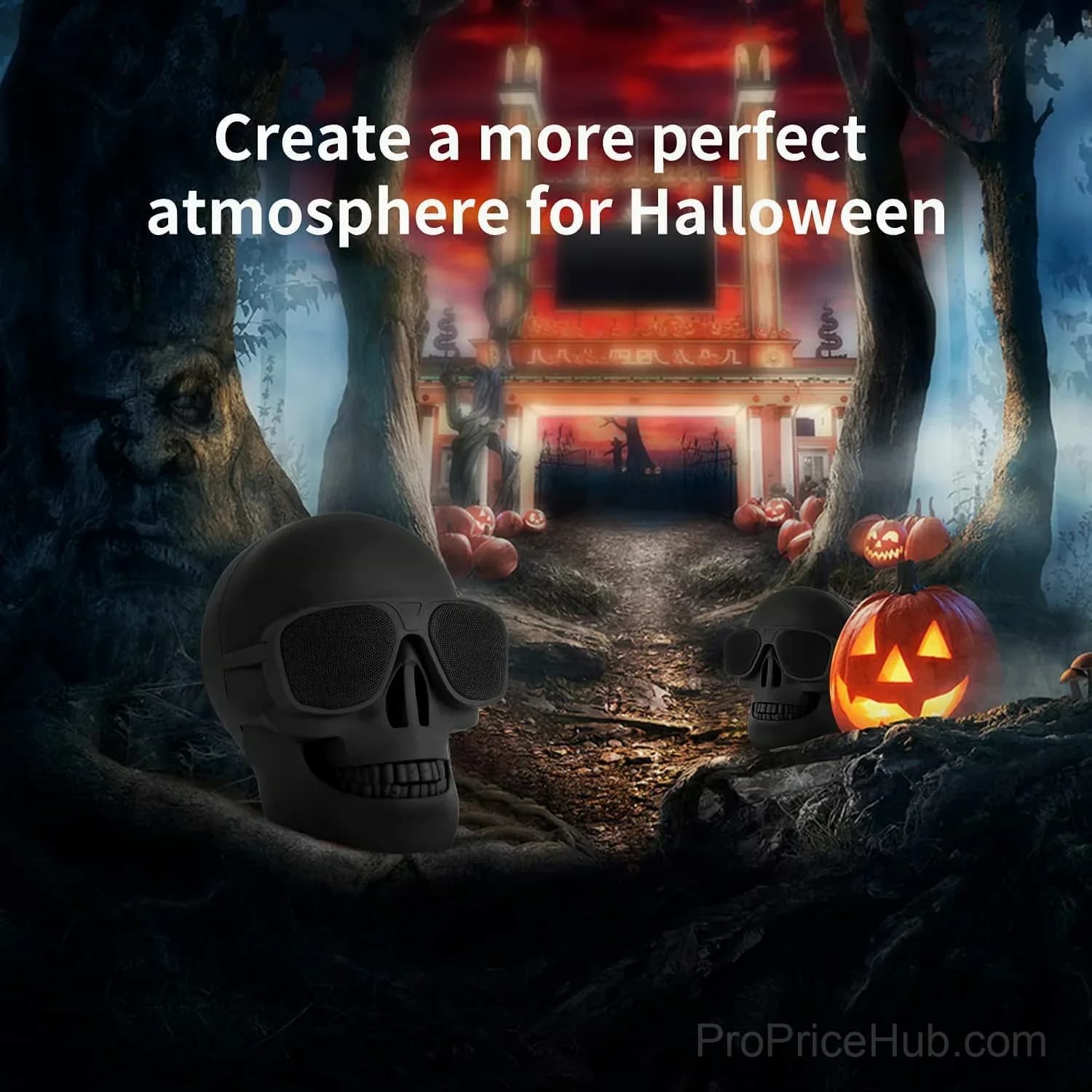 Skeleton Bluetooth Speaker, Black Frosted, Small - View 7