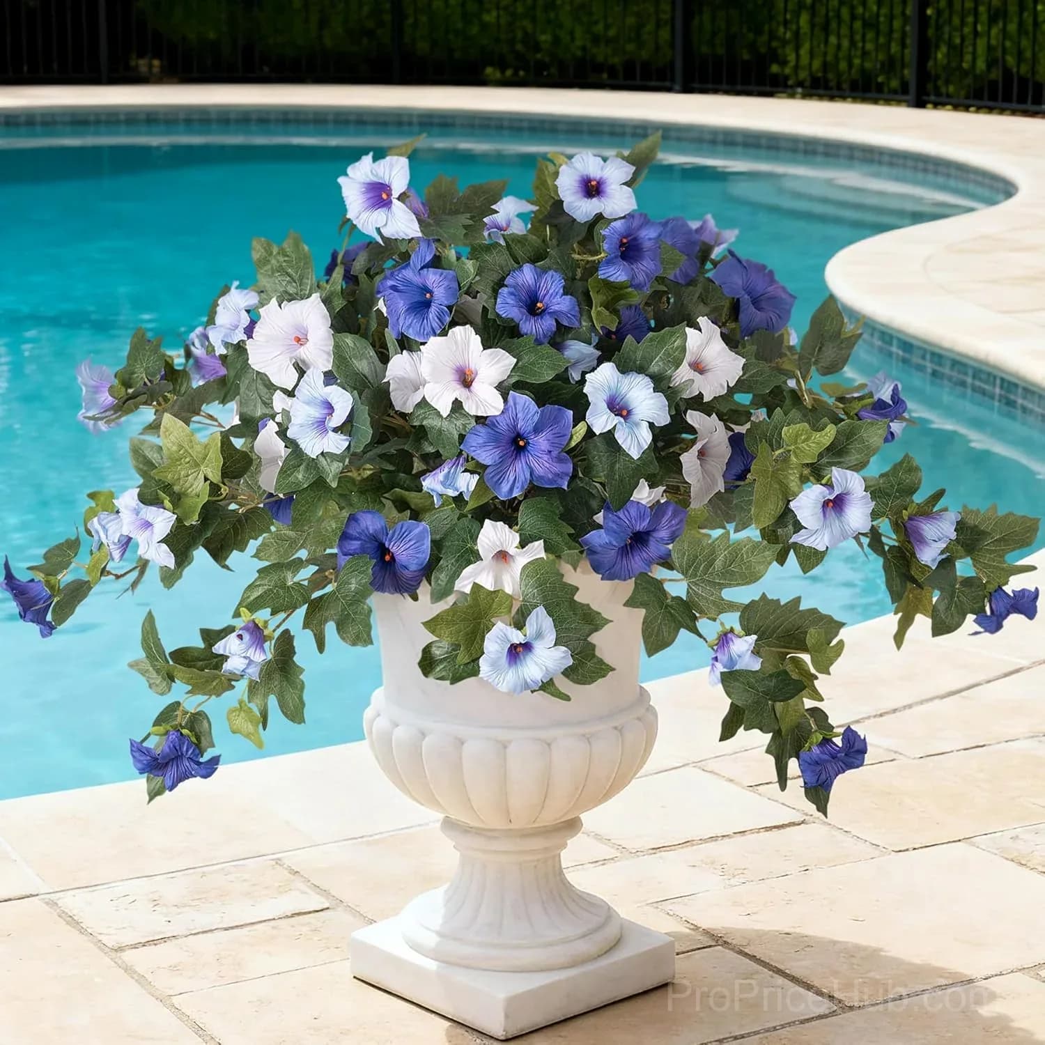 Artificial Fake Petunia Flowers for Outdoor Decoration (2 Pack) - View 9