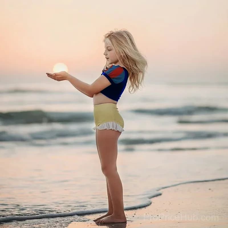 Kids Snow White Princess Inspired Swimsuit, 2-3 Years - View 3
