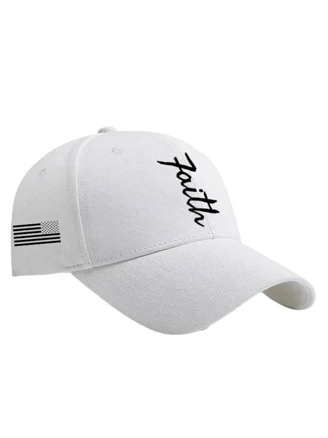 Unisex Faith & Flag Print Baseball Cap - View 9