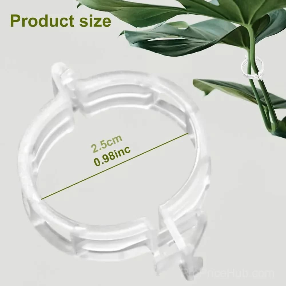 100-Pack Plastic Tomato Trellis Clips for Plant Support - View 6