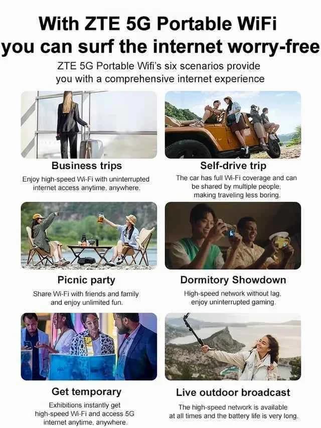 Portable All-Network Pocket WiFi - No Setup, Instant Connect - View 5