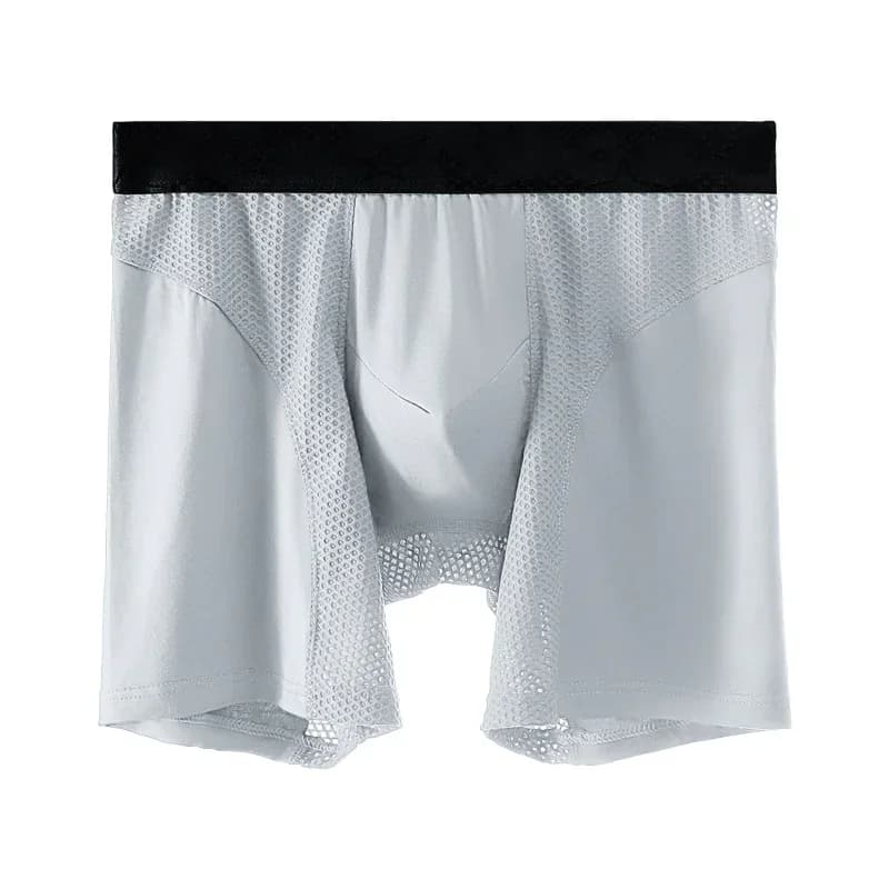 Men's Big & Tall Anti-Wear Long Leg Boxer Briefs (L-6XL) - View 7