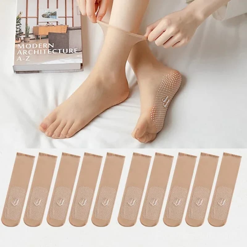 Invisible Slip-Resistant Crystal Silk Socks - View 23