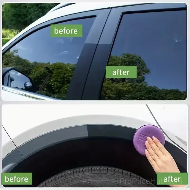Tire Coating & Trim Restorer - Deep Black Shine for Rubber & Plastic - View 7