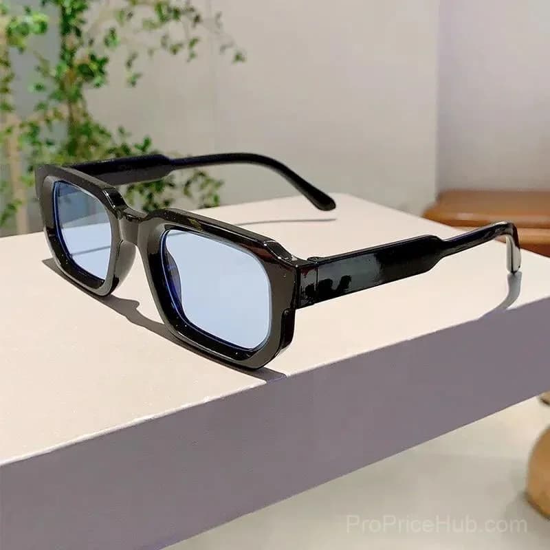 6-Pack Vintage Rectangle Sunglasses for Men & Women - UV400 Protection - View 3