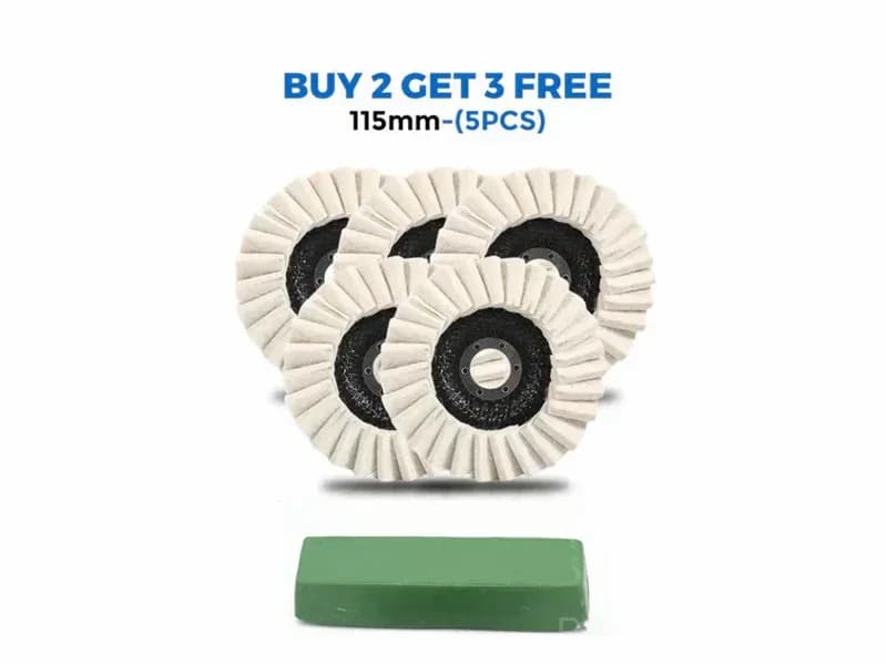 Wool Felt Flap Polishing Disc - 5-Pack (Buy 2 Get 3 Free) - View 18