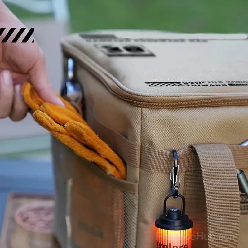 30L Waterproof Outdoor Folding Storage Bag, Khaki - View 5