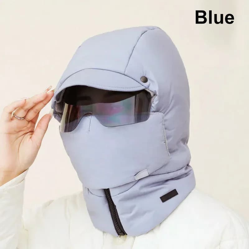 Windproof Full-Cover Outdoor Riding Mask with Glasses, Black - View 11