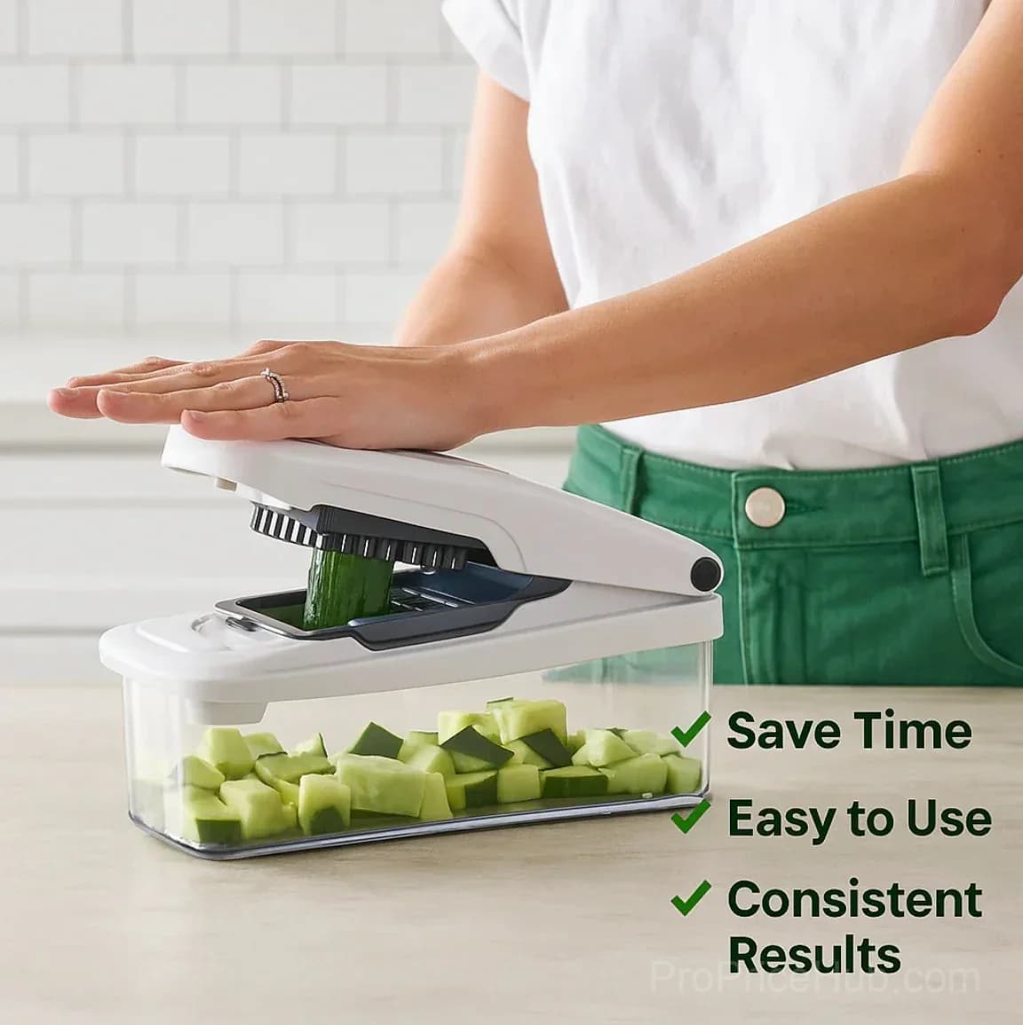 15-in-1 Vegetable Chopper, Multifunctional Food Chopper with 8 Blades - View 5