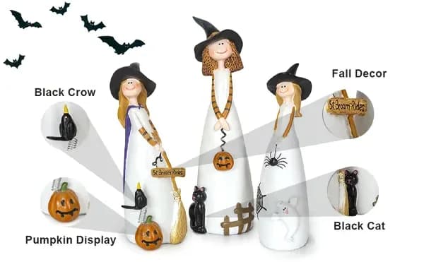 Halloween Witch Decoration for Home Decor, Style A - View 5