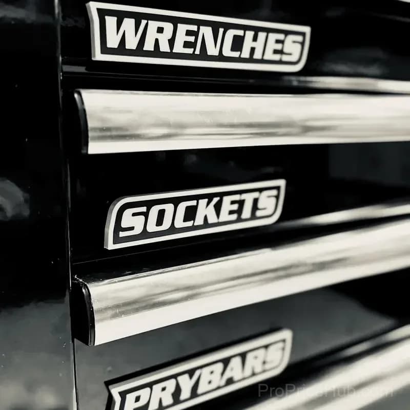 12-Pack 3D-Printed Magnetic Toolbox Organization Labels - View 3
