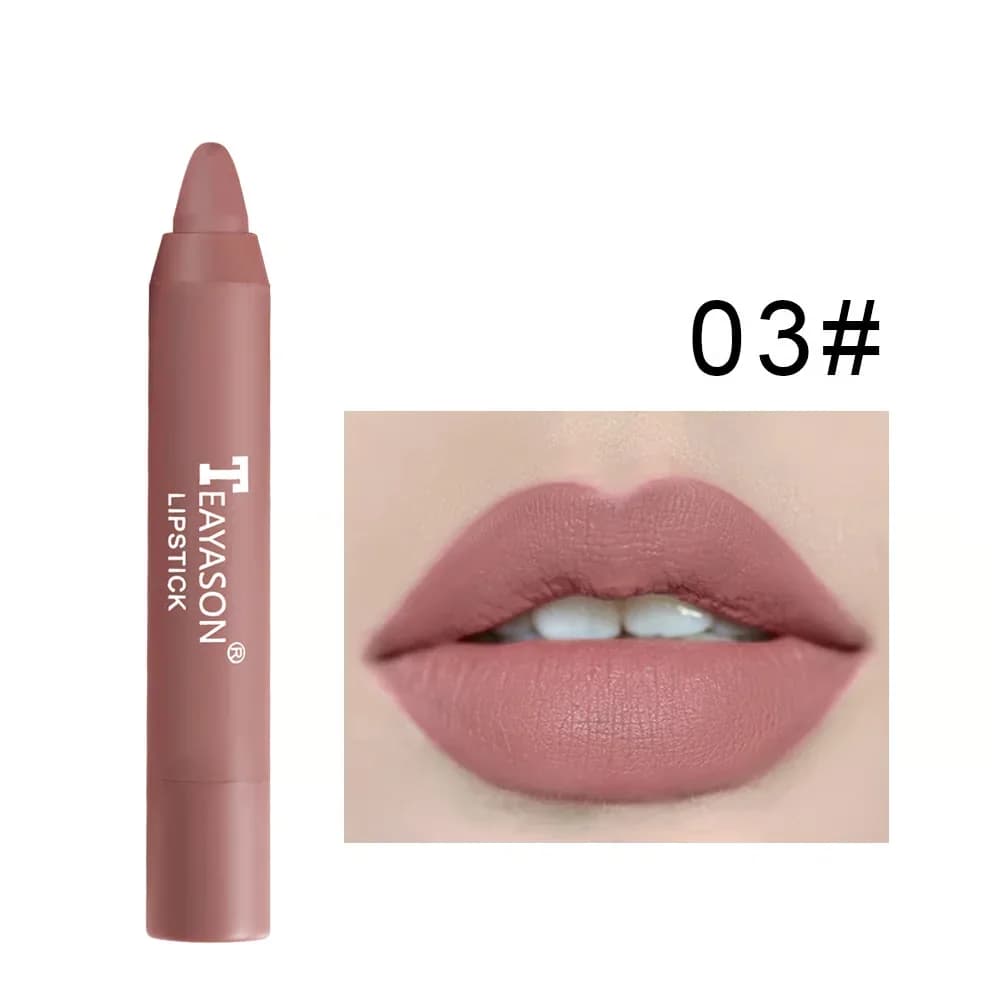 12-Color Matte Lipstick Pen - 01# - View 19