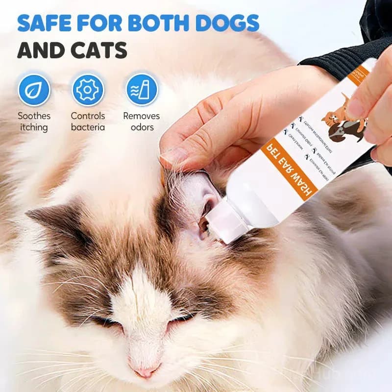 Pet Ear Cleaner with Aloe for Dogs & Cats, 120ml - View 2