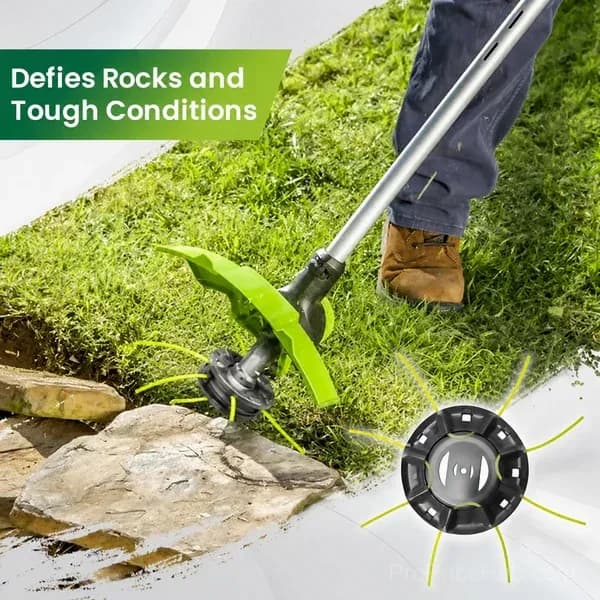 Universal Steel Wire Trimmer Head, Heavy-Duty Weed Brush Cutter Replacement - View 2