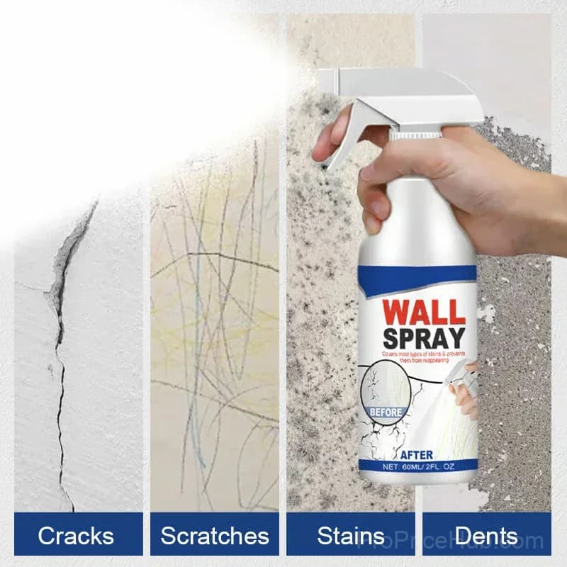 Magic Wall Repair Spray Set, 120 mL with Scraper, Gloves & Sandpaper - View 4