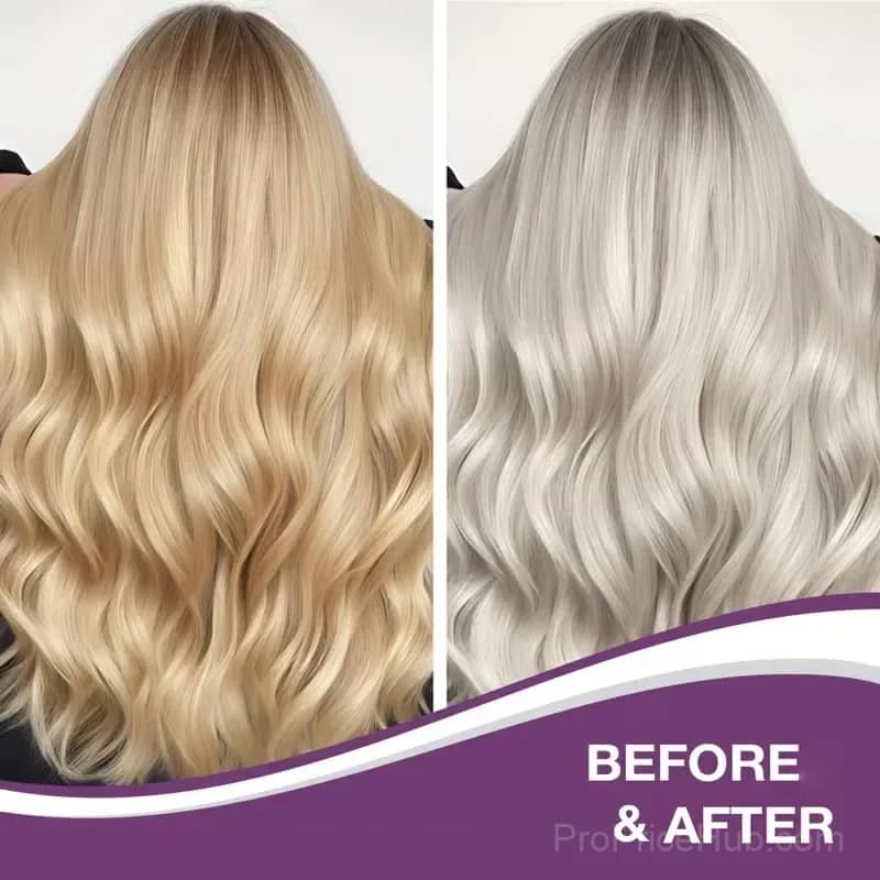 Purple Keratin Hair Mask for Blonde, Silver & Gray Hair, 100g - View 4