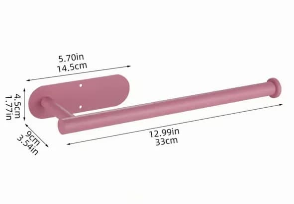 Black Under-Cabinet Paper Towel Holder for Kitchen - View 17