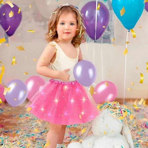 Princess Glow LED Skirt – Soft Safe Stretchy - View 4