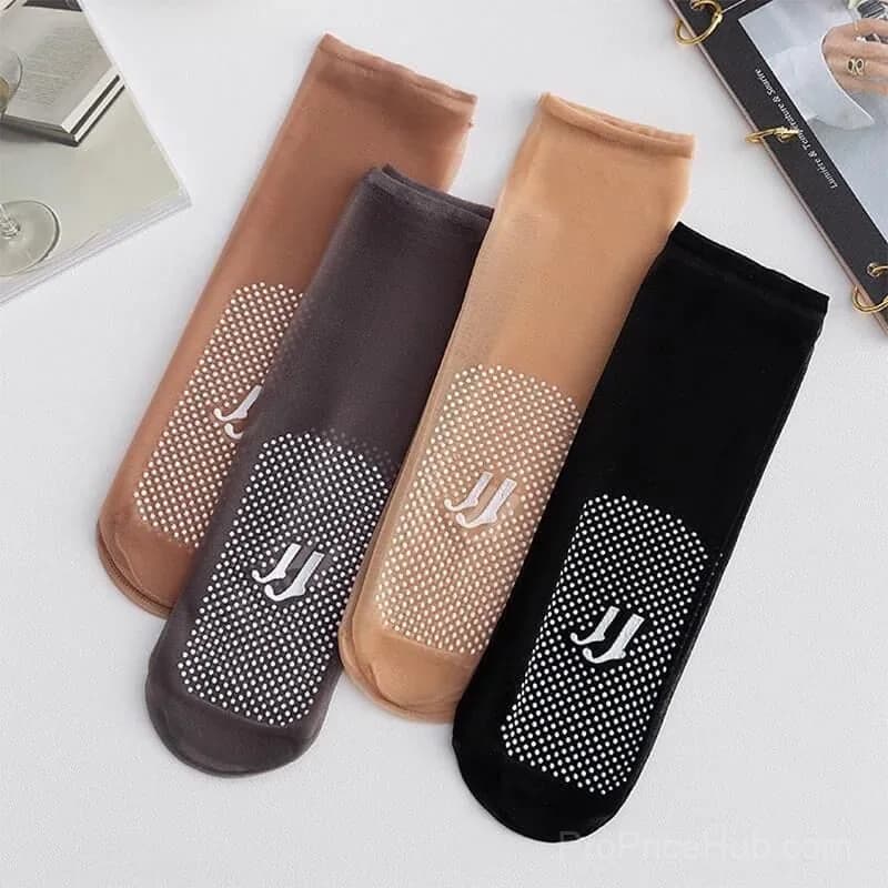 Invisible Slip-Resistant Crystal Silk Socks - View 12