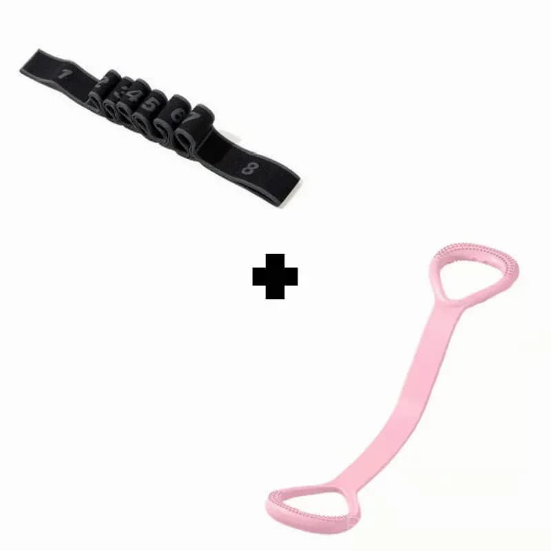 Resistance Band for Fitness and Yoga, Red, No Rear Strap - View 18