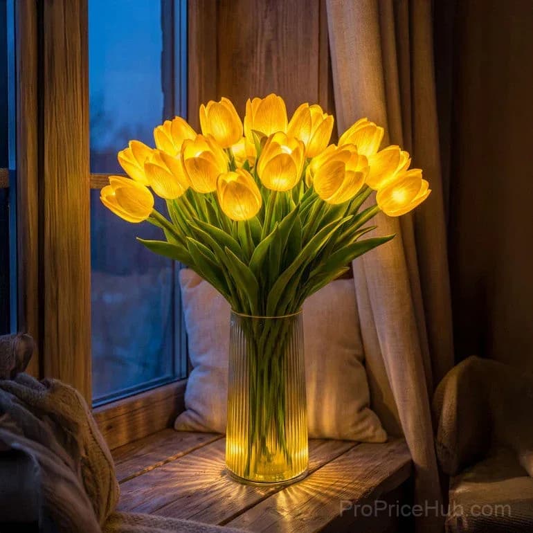 Radiant Romantic Tulip Light - Artificial Flower - View 9
