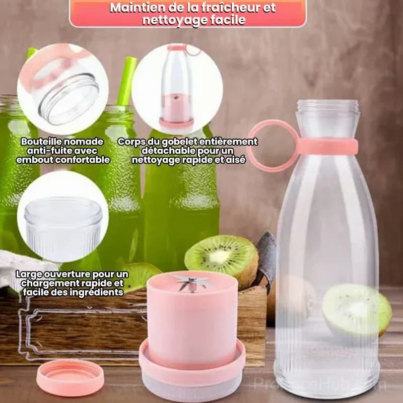 Portable Juicer Blender for Fresh Juice, Rose - View 14