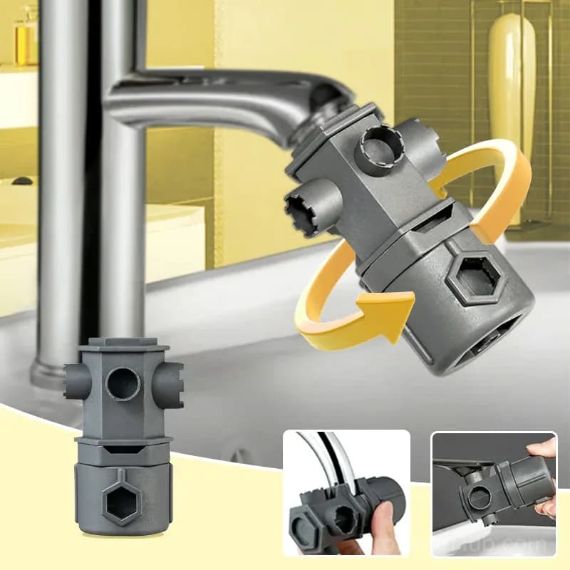 All-in-One Faucet Wrench Tool Set, Gray, 1 Pack - View 2