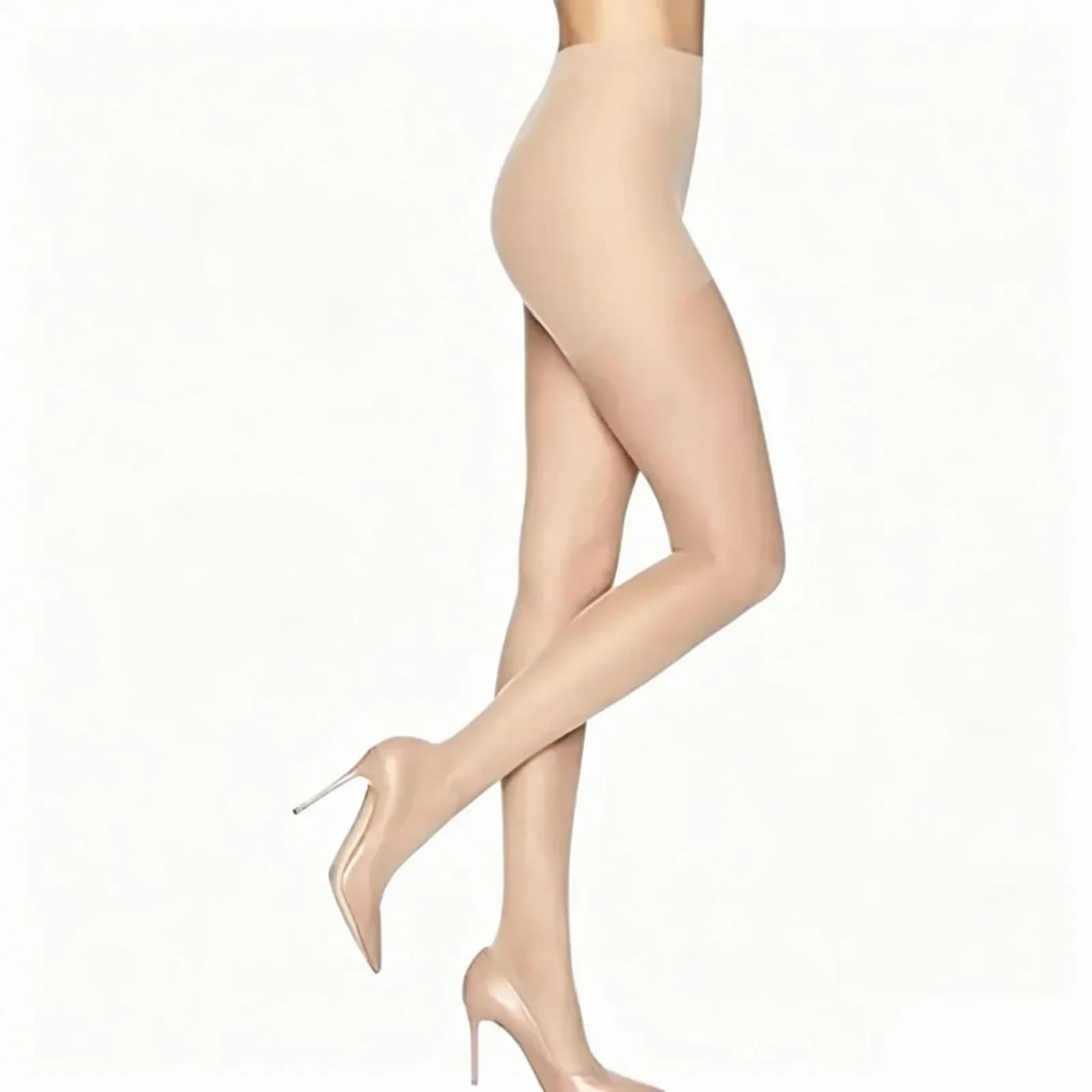 Women's Control Top Sheer Pantyhose with Run-Resistant Reinforced Toe - View 9
