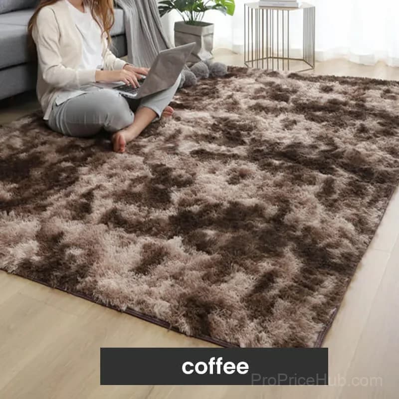 Grey Gradient Plush Floor Mat, 40 x 60 cm - View 5