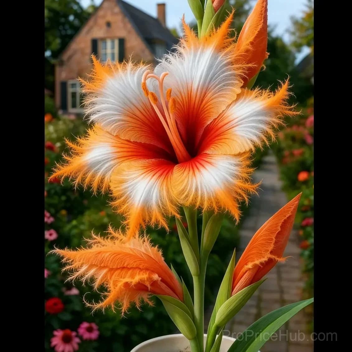 Rare Feather-Edged Lily Bulbs – Pink & White Blooms, Easy to Grow - View 3