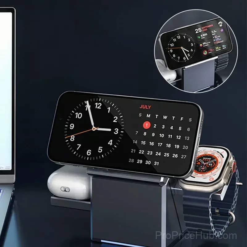3-in-1 Foldable Magnetic Wireless Charging Station - View 5