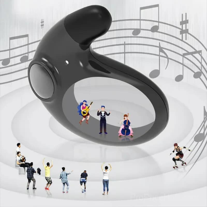 Invisible Sleep Wireless Earphone, IPX5 Waterproof, Black - View 8