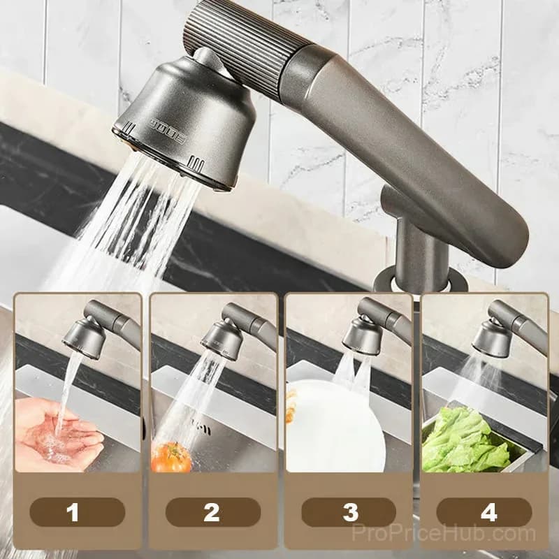 Grey 2-Mode Universal Hot and Cold Faucet Attachment - View 7