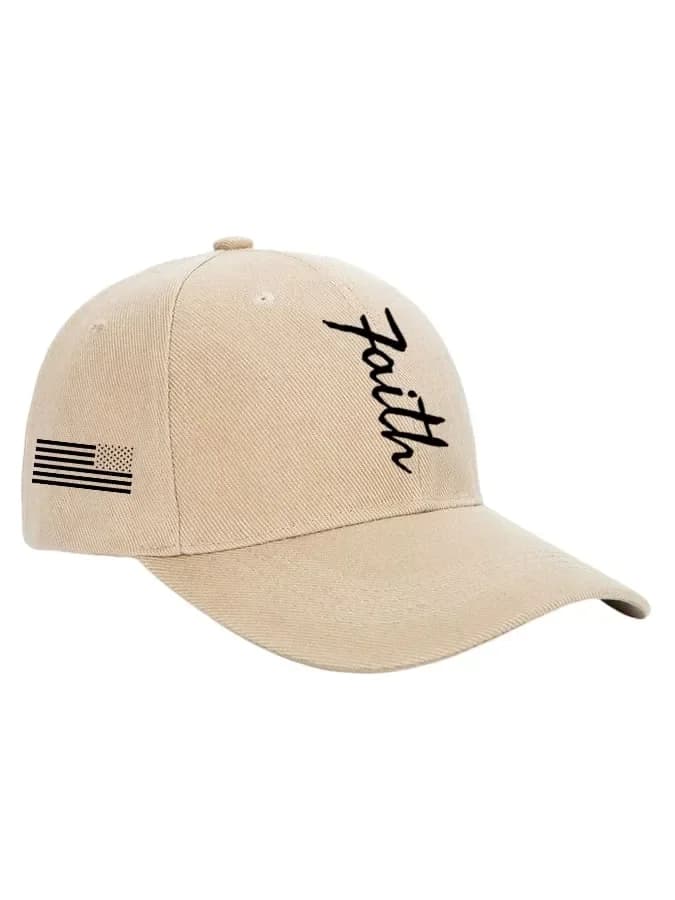 Unisex Faith & Flag Print Baseball Cap - View 4