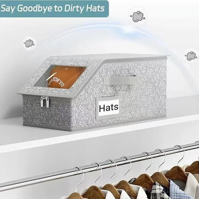 Stackable Hat Storage Boxes for Baseball Caps - View 6