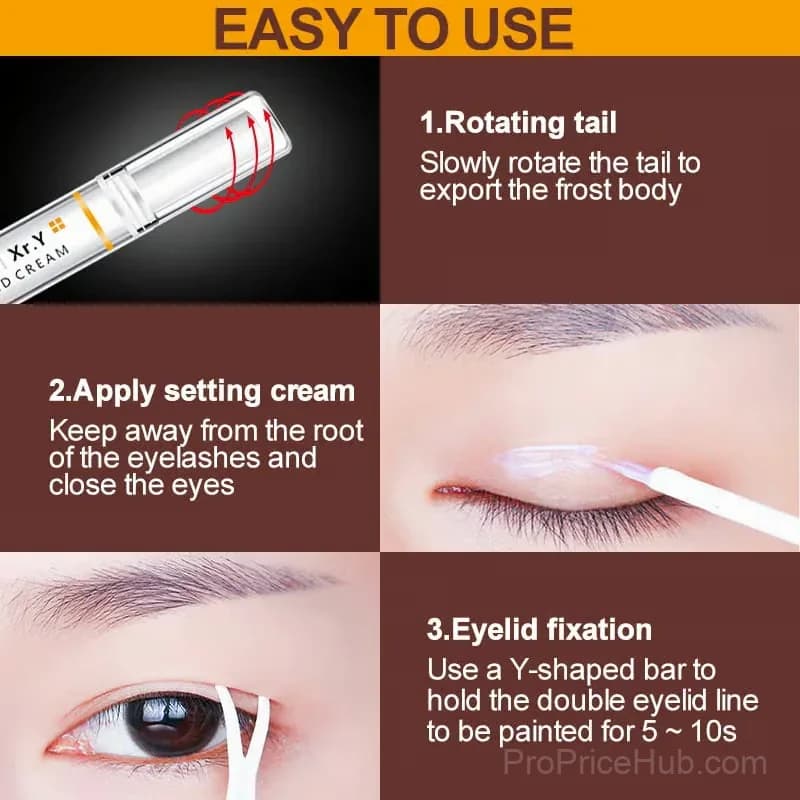 Long-Acting Invisible Double Eyelid Shaping Cream, 1 Pack - View 6