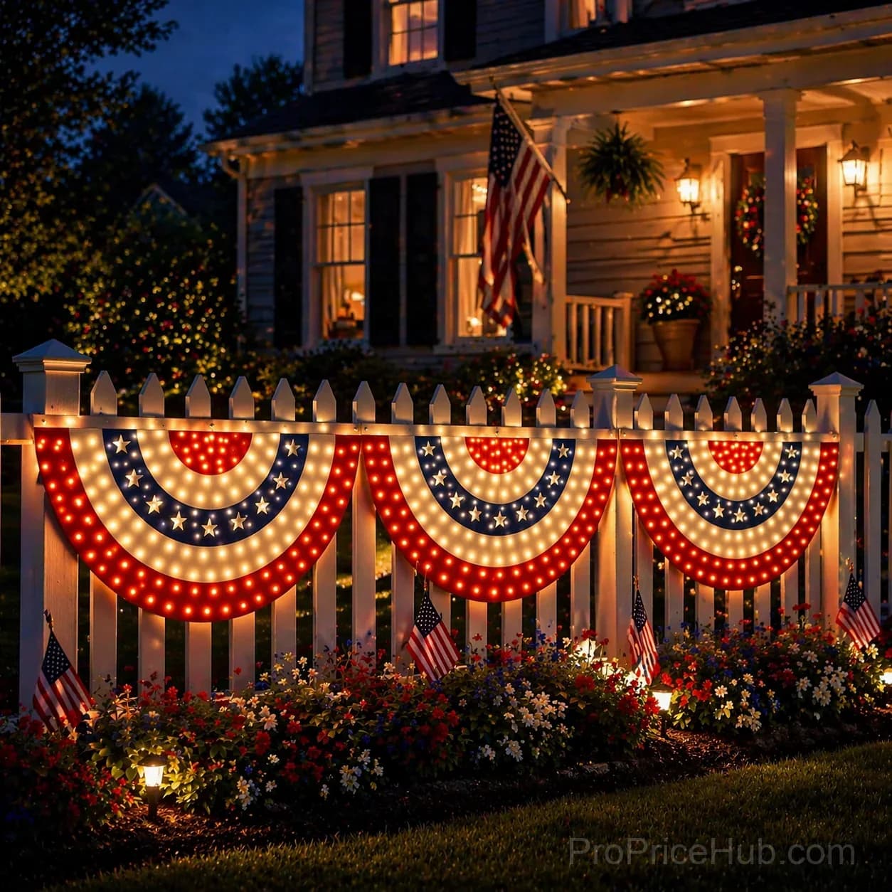 3 x 6 Ft LED Patriotic Bunting Banner for America’s 250th - View 8