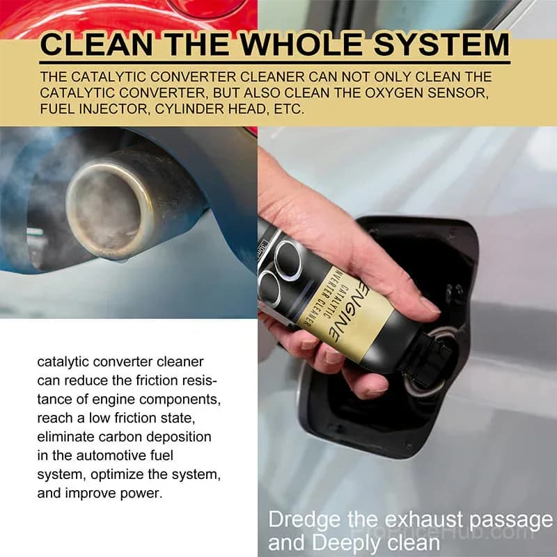 Catalytic Converter & Fuel System Cleaner, 2 Bottles - View 4