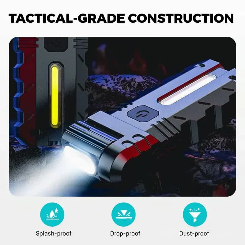 LED Work Light with 180° Rotating Head, Black - View 10