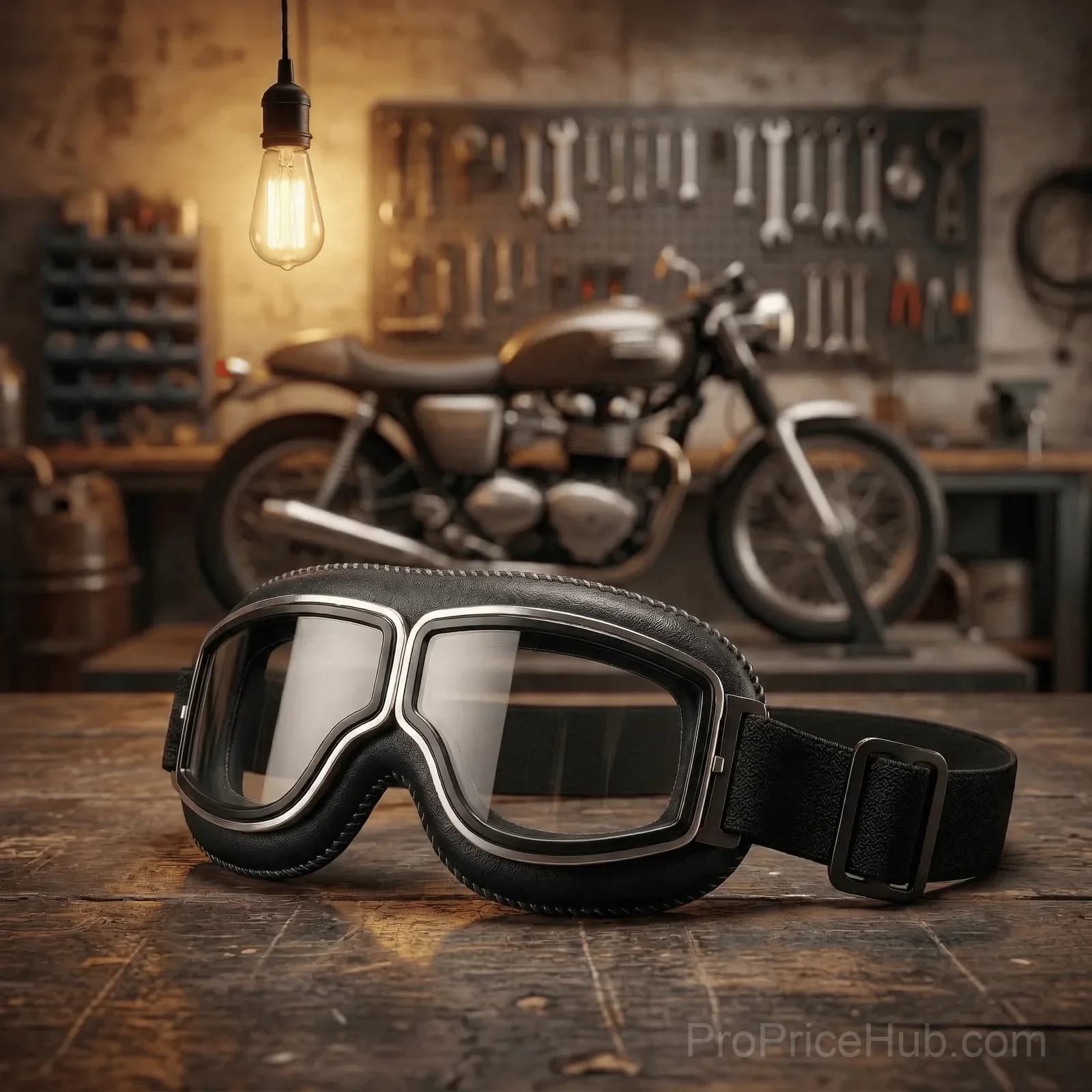 OTG Vintage Motorcycle Goggles, Fits Over Glasses - View 13